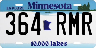 MN license plate 364RMR