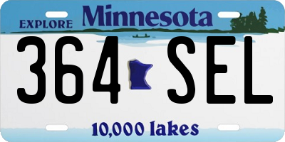 MN license plate 364SEL