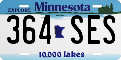 MN license plate 364SES