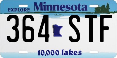 MN license plate 364STF