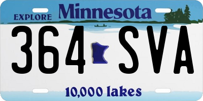 MN license plate 364SVA