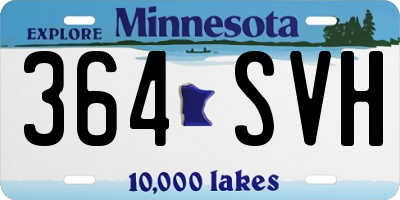 MN license plate 364SVH