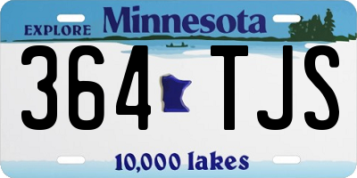 MN license plate 364TJS