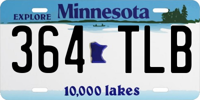 MN license plate 364TLB