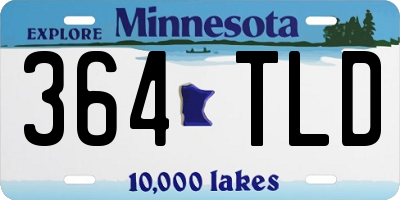 MN license plate 364TLD