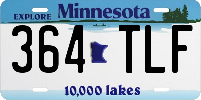 MN license plate 364TLF