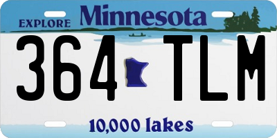 MN license plate 364TLM