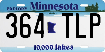 MN license plate 364TLP