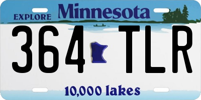MN license plate 364TLR