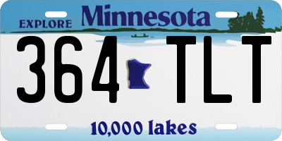 MN license plate 364TLT
