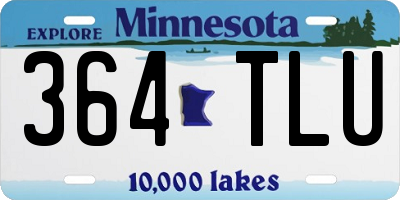 MN license plate 364TLU