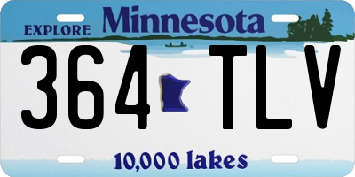 MN license plate 364TLV