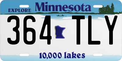 MN license plate 364TLY