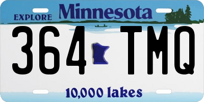 MN license plate 364TMQ