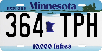 MN license plate 364TPH