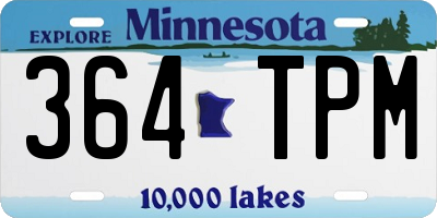 MN license plate 364TPM