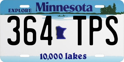 MN license plate 364TPS