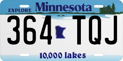 MN license plate 364TQJ