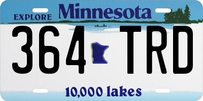 MN license plate 364TRD