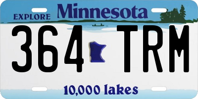 MN license plate 364TRM