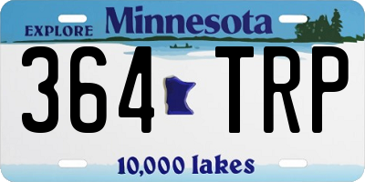 MN license plate 364TRP