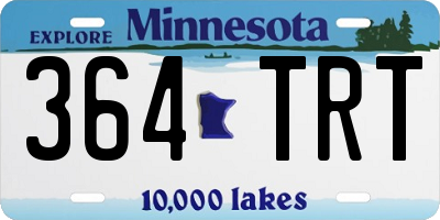 MN license plate 364TRT