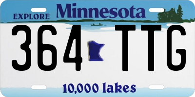 MN license plate 364TTG