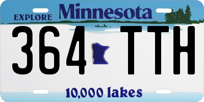MN license plate 364TTH
