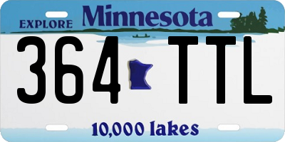 MN license plate 364TTL