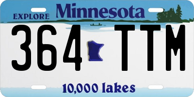 MN license plate 364TTM