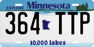 MN license plate 364TTP