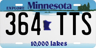 MN license plate 364TTS
