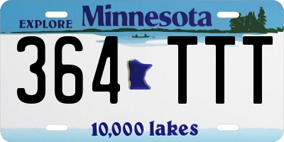 MN license plate 364TTT
