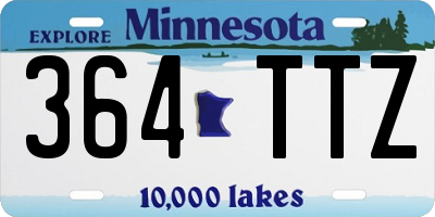 MN license plate 364TTZ