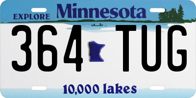 MN license plate 364TUG
