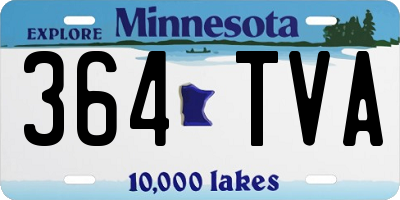 MN license plate 364TVA