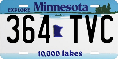MN license plate 364TVC