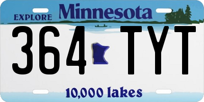 MN license plate 364TYT