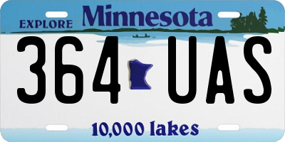 MN license plate 364UAS