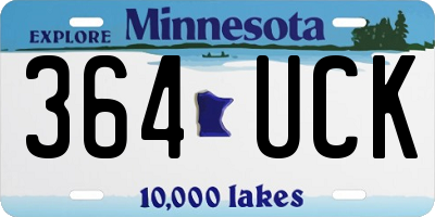 MN license plate 364UCK