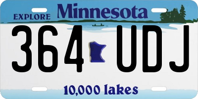 MN license plate 364UDJ