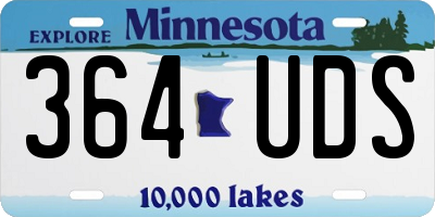 MN license plate 364UDS