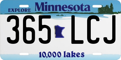 MN license plate 365LCJ