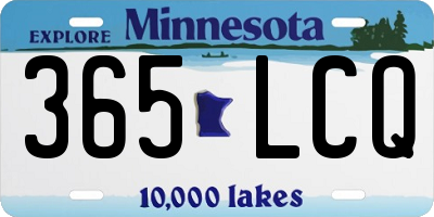 MN license plate 365LCQ