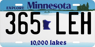 MN license plate 365LEH
