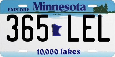 MN license plate 365LEL