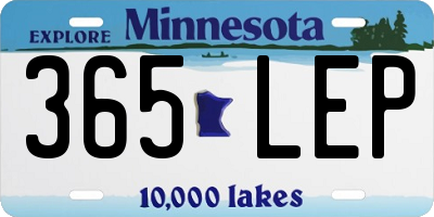 MN license plate 365LEP