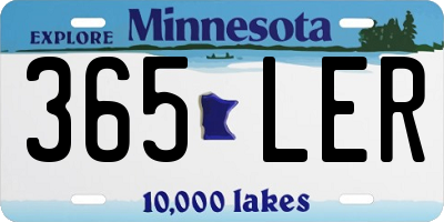 MN license plate 365LER