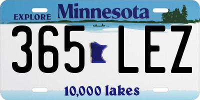 MN license plate 365LEZ