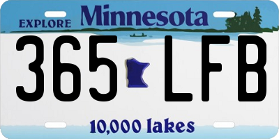 MN license plate 365LFB